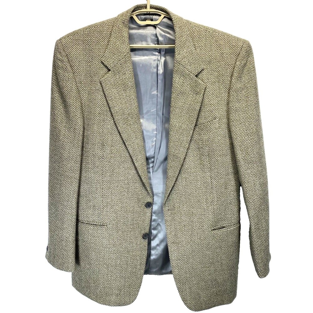 JOSEPH ABBOUD Men's 43L Brown Honeycomb Suit Blazer Sport Coat Alpaca/Wool Blend